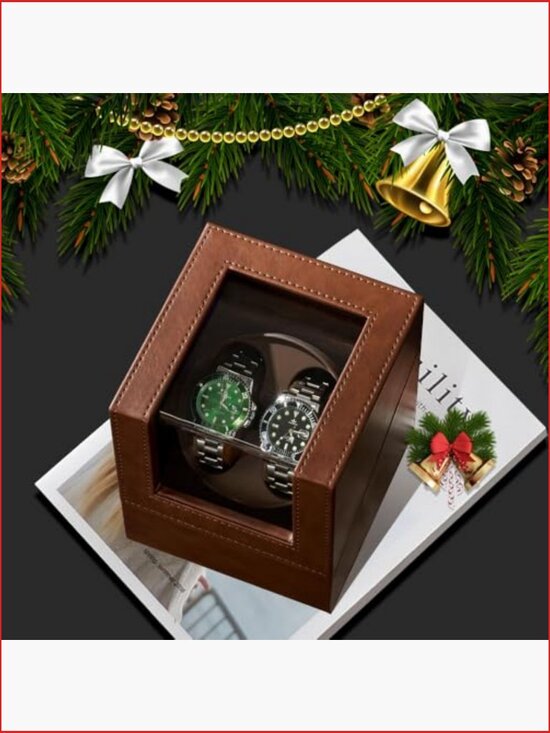 Dual Watch Winder Box Automatic Watch Winder with USB Type C Quiet Japanese main image 6